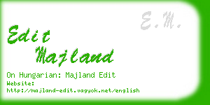 edit majland business card